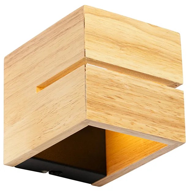 Rusztikus fali lámpa tölgyfa 9,7 cm - Transfer Groove