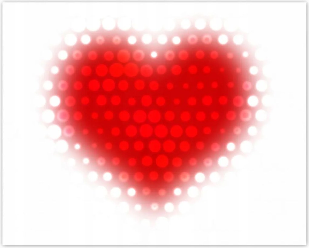 Poszterek 50x40 Piros szív