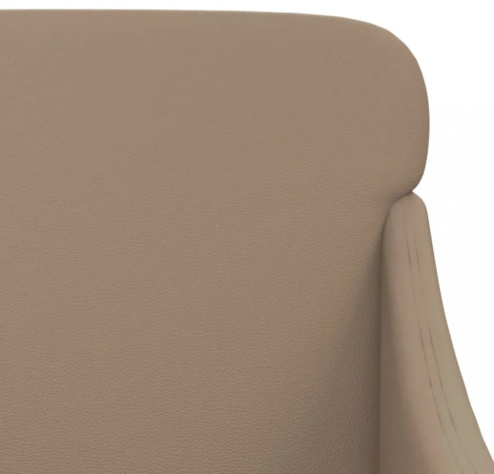 vidaXL kávészínű műbőr pad 110 x 76 x 80 cm