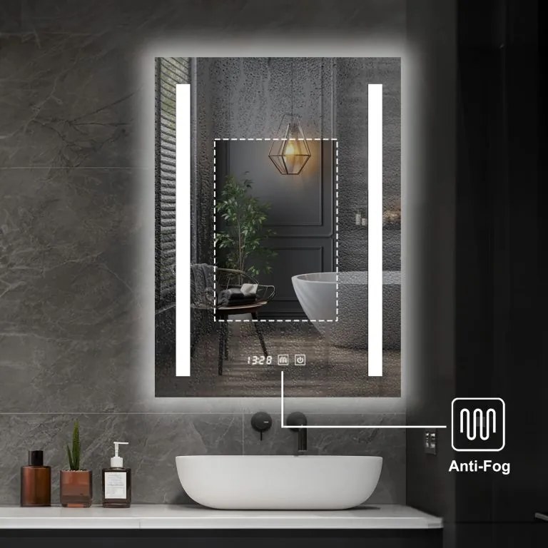 IREDA Fürdőszobatükör LED világítással 60 x 80 cm