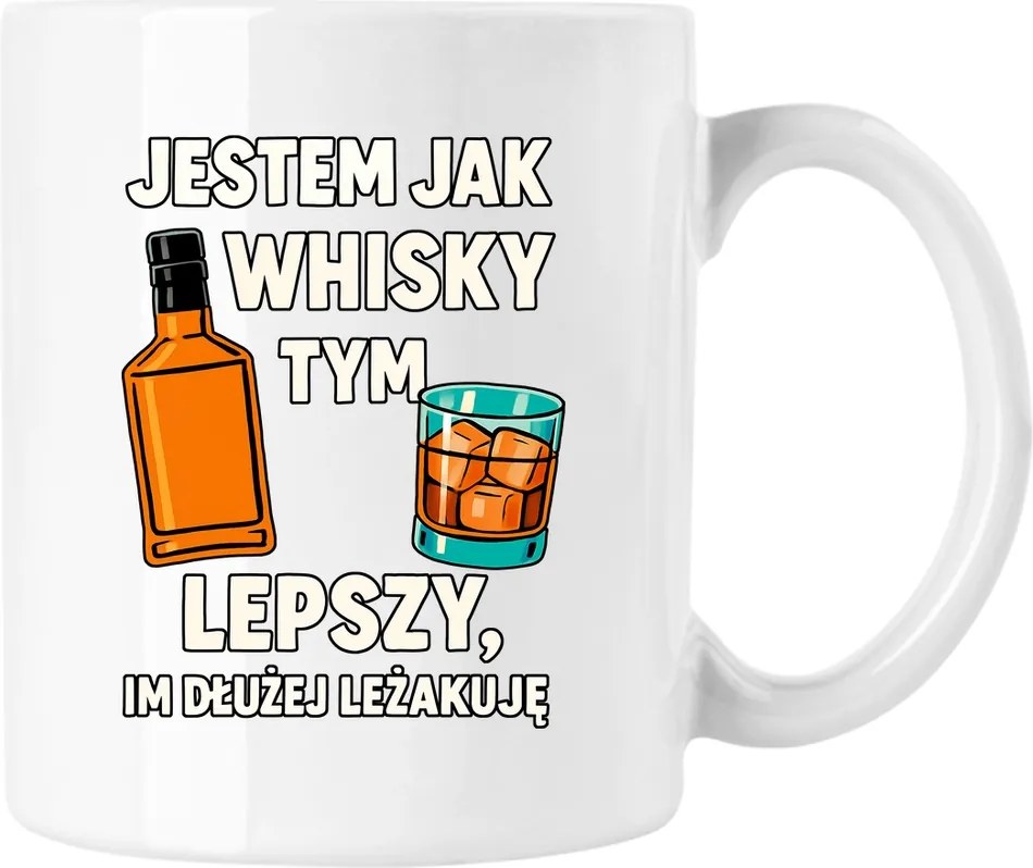 Bögre Jobb Mint Whisky Fehér 330ml