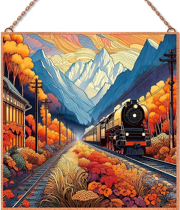 Orient expressz üvegkép, falikép