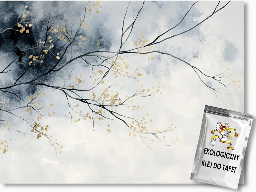 Fotótapéta Flizelina Akvarell Természet Fa Ág Boho 368x254 ragasztó