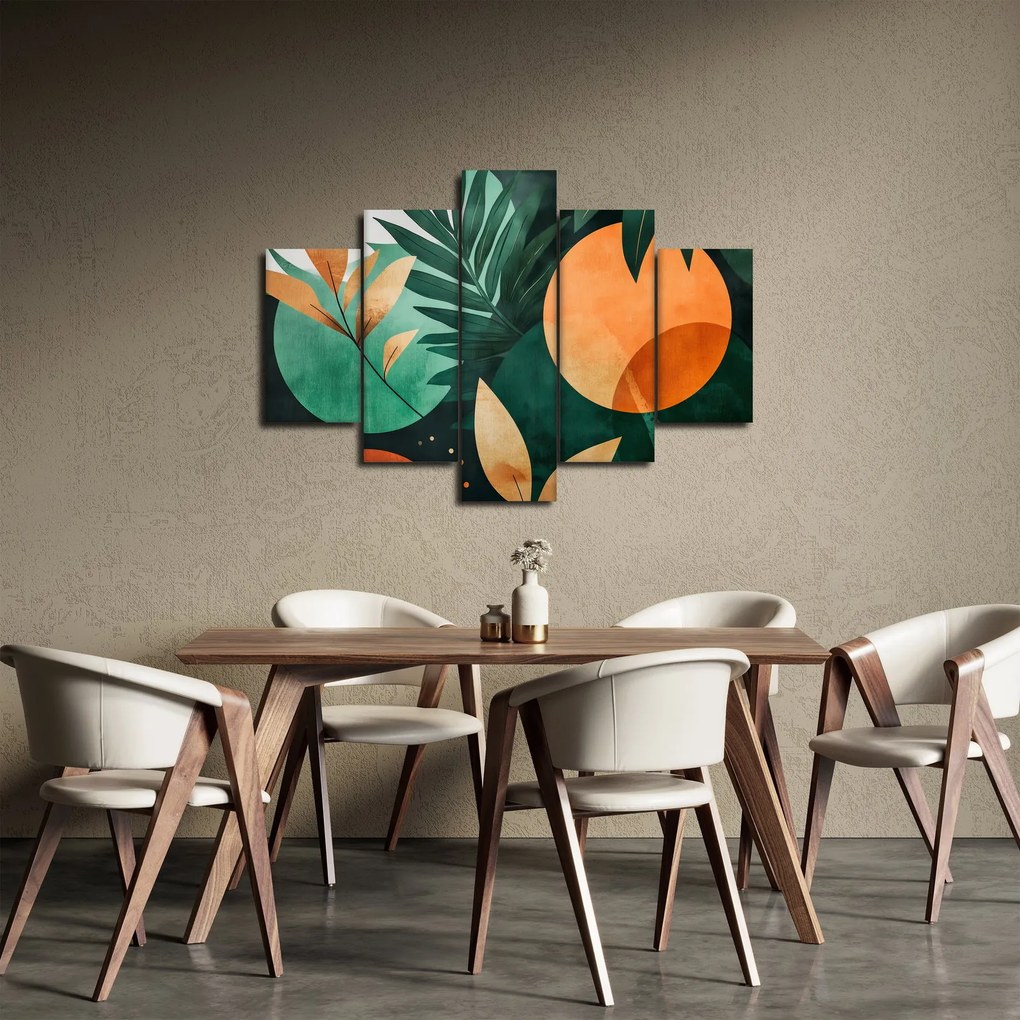 Kép - Geometrikus természeti minták (150x105 cm)