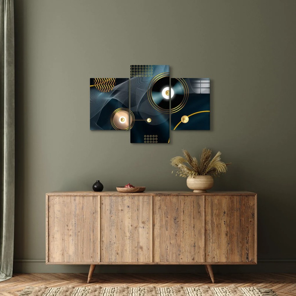 Kép - Arany körök (90x60 cm)