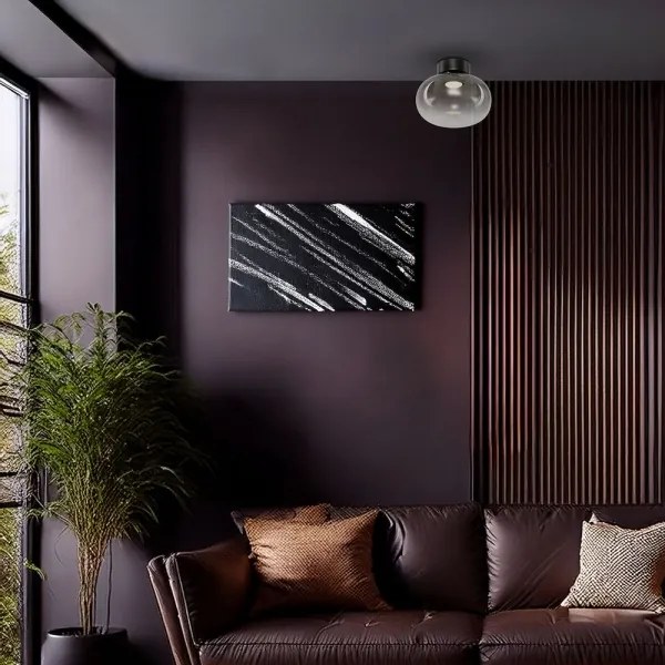 LED Mennyezeti lámpa VASO LED/4W/230V átm. 18 cm fekete/füstös