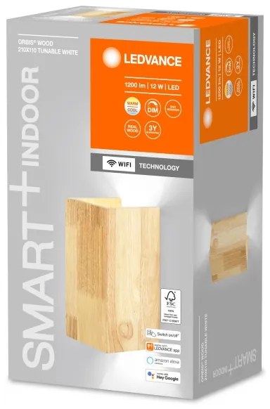 Ledvance - LED Dimmelhető fali lámpa SMART+ WOOD LED/12W/230V Wi-Fi