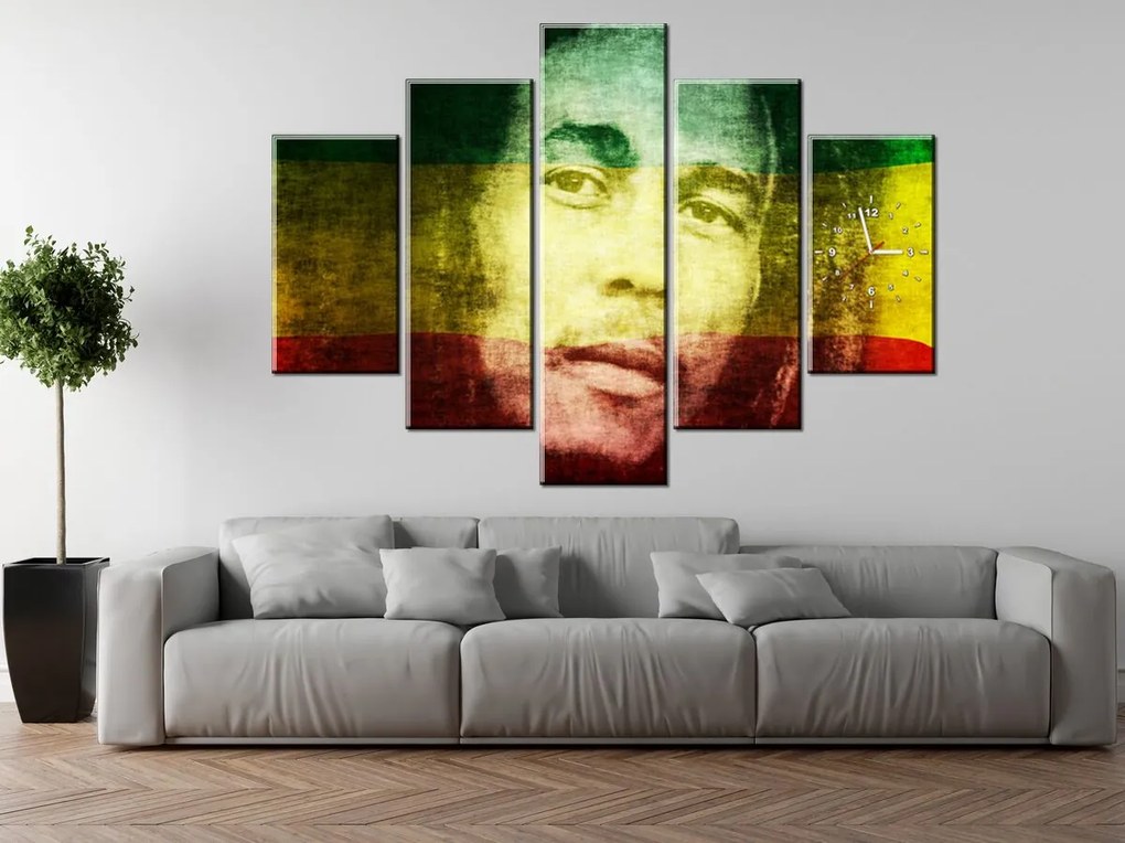 Gario Órás falikép Legendás Bob Marley - 5 részes Méret: 150 x 105 cm