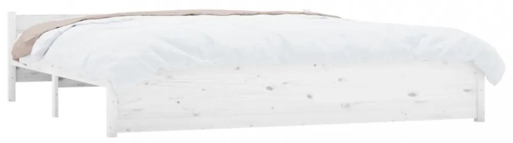 Super King fehér tömör fa ágykeret 180 x 200 cm