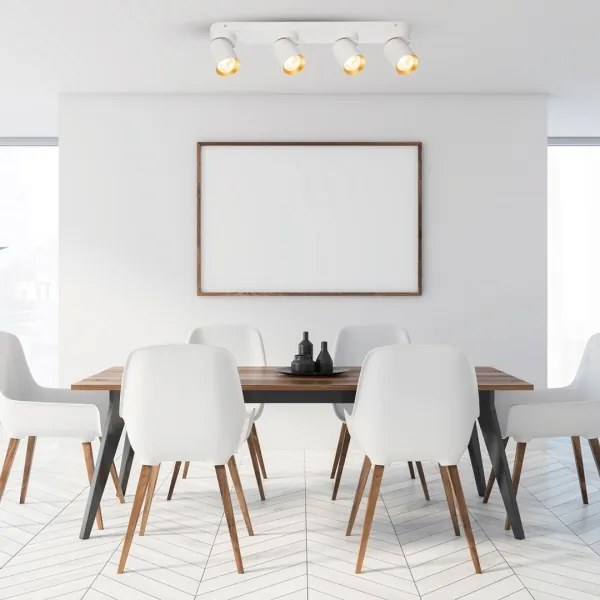 Spotlámpa ANDY 4xGU10/8W/230V fehér/arany