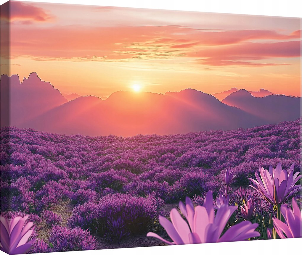 Vászonkép Hálószoba Nappali Konyha Hegyek Természet Kilátás Vászon Fal 40x30