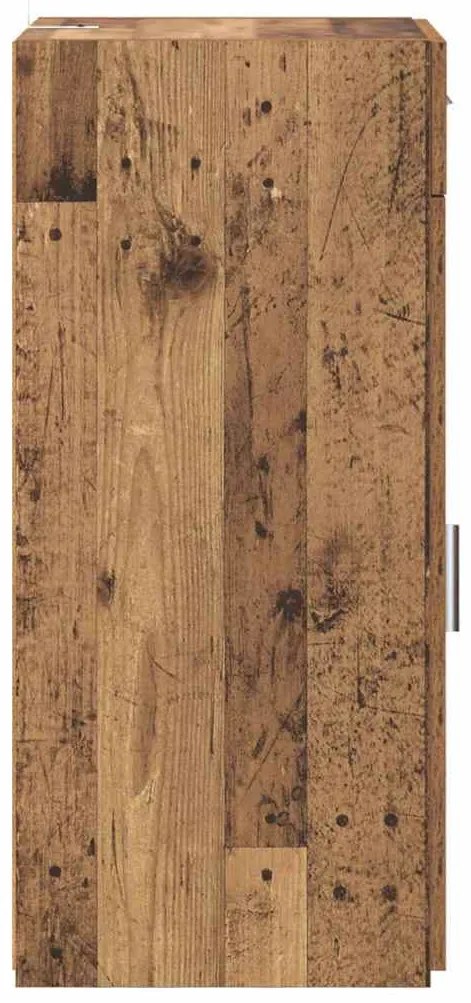 Széf fiókkal kézműves tölgy 42.5 x 40 x 93 cm Faanyag