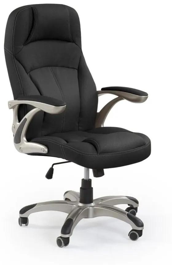 Vezetői irodai szék carlos ökológiai bőrrel kárpitozva fekete