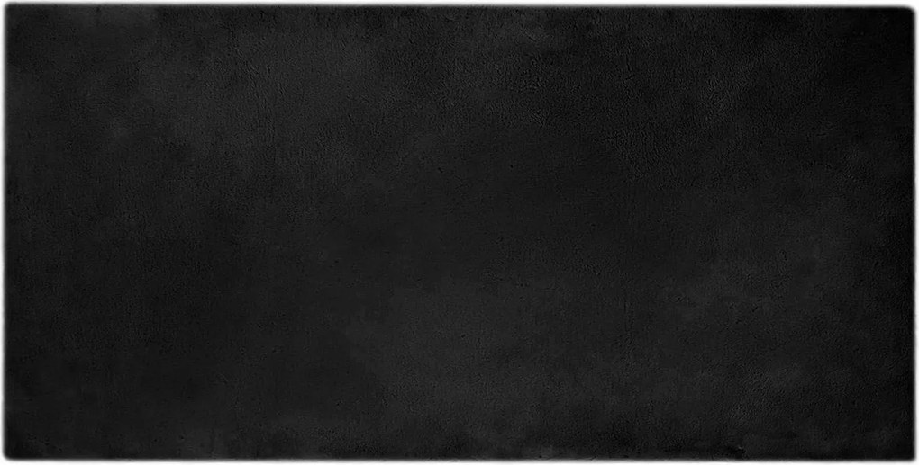 vidaXL Csúszásgátló Műnyúl Szőnyeg Olite Fekete 100 x 200 cm