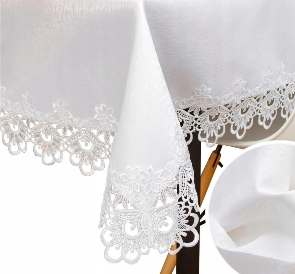 Abrosz 150x300 Foltálló Gipsz Csipke Fehér