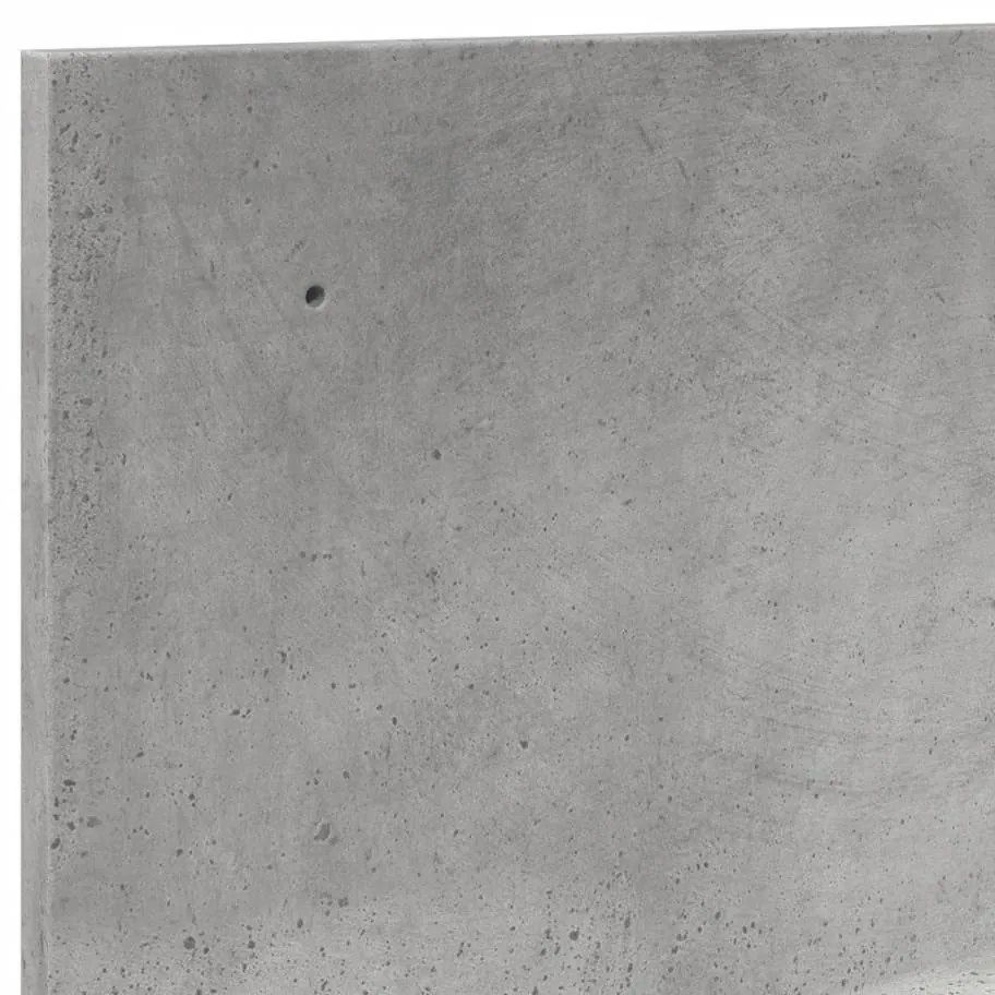 betonszürke szerelt fa faliszekrény 100 x 16,5 x 30 cm