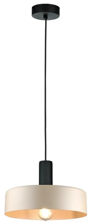 Csillár zsinóron LATTE 1xE27/60W/230V bézs/fekete