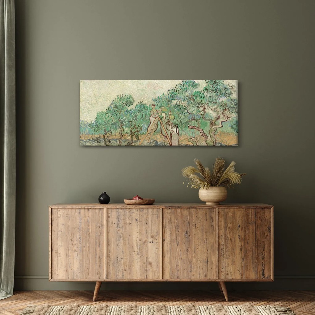Kép - Vincent van Gogh, The Olive Orchard, reprodukciók (120x50 cm)