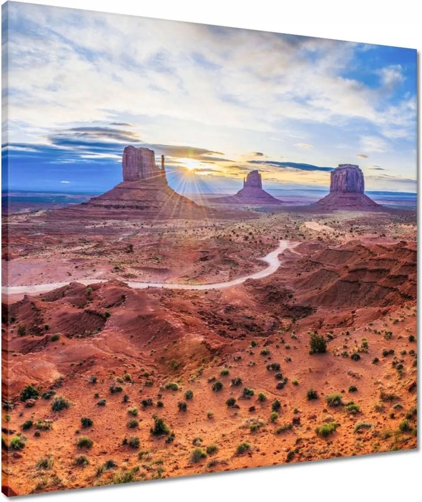 Vászonkép 60x60 Monument-Valley-Utah-Usa