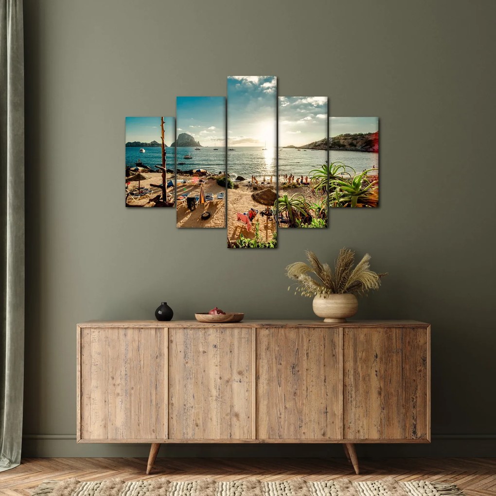 Kép - Strand emberekkel (150x105 cm)