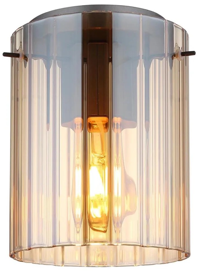 Globo 15904DA - Mennyezeti lámpa TULIVAR 1xE27/40W/230V átm. 18 cm barna