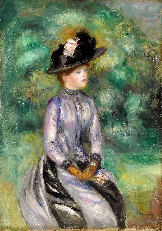 Renoir-Adrienne üvegkép, falikép