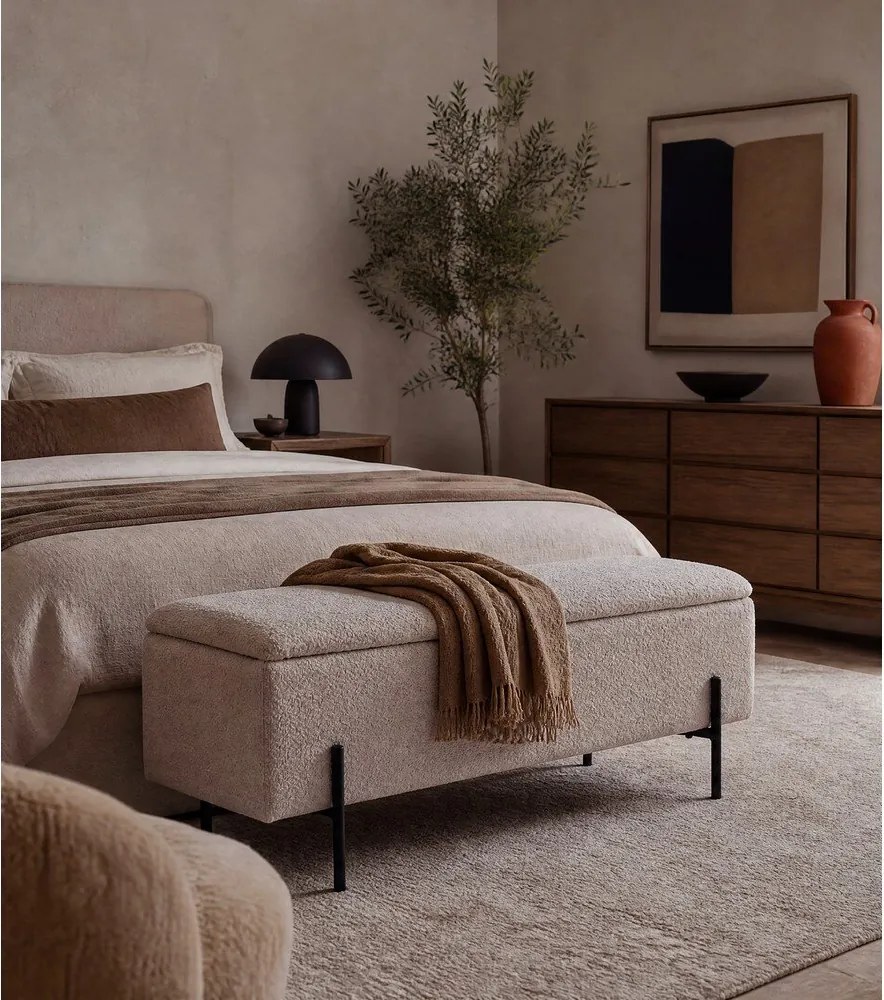 Bézs buklé pad Watford – House Nordic