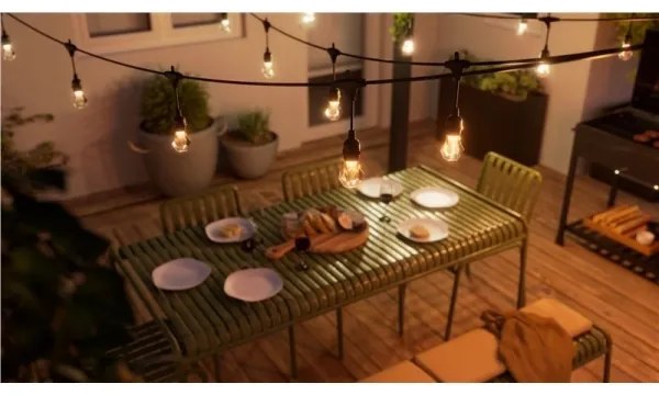 Nanoleaf NF084K02-20SLO - LED RGBWIC dimmelhető fényfüzér 20× LED, 15 m, Wi‑Fi, IP65