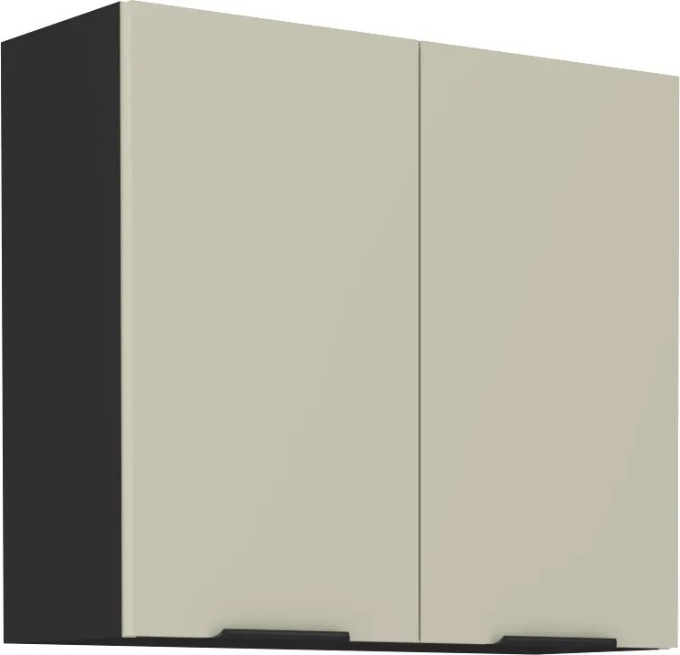 Felső szekrény, kasmír/fekete, ARAKA 80 G-72 2F