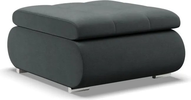 Tokio puff, bársony, szürke