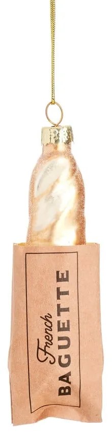 Üveg kézzel készített karácsonyfadísz 11 cm Baguette – Sass & Belle