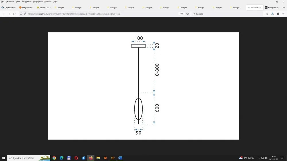 MORETTI MO5467 DROP Arany Színű Függeszték LED 3000K IP20