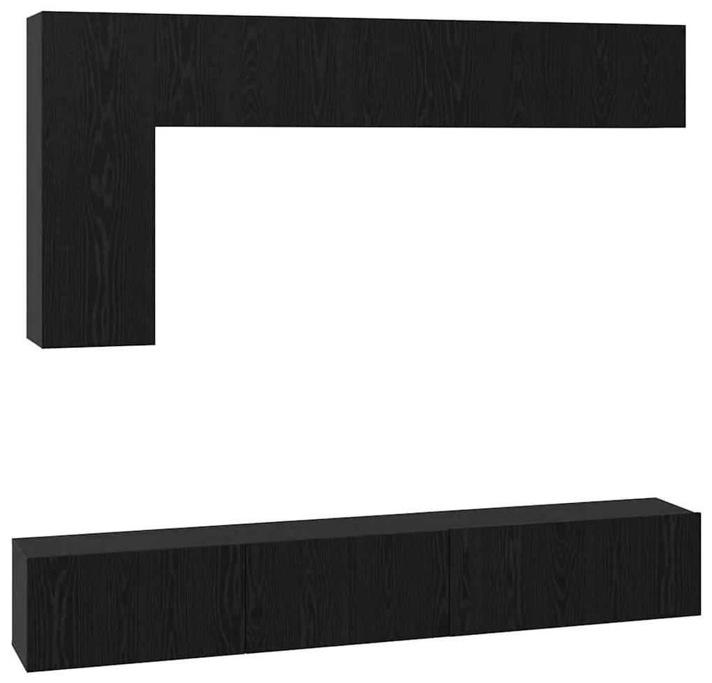 TV szekrény garnitúra 6 pcs Musta tammi 30.5 x 30 x 90 cm