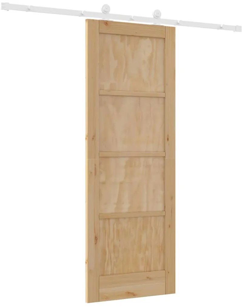 Tolóajtó Szett ORKDAL Természetes és fehér 73.5 x 198.5 cm