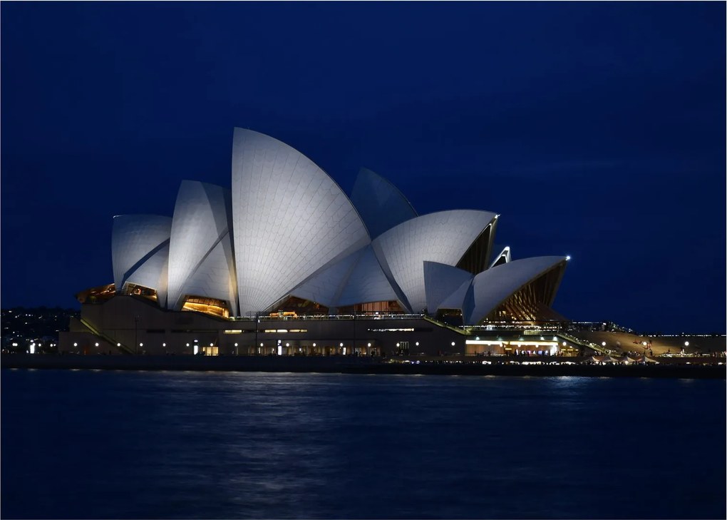 Sydney éjszakai kép (üvegen) (70x50 cm)