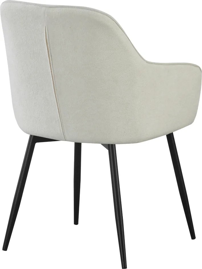 Design fotel, krémszínű/fekete, VAJRO