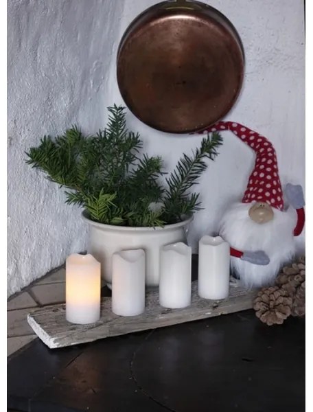 Eglo 410075 - 4 darabos LED karácsonyi dekorációs szett ADVENT 1xLED/0,18 W/2xCR2032 + távirányító