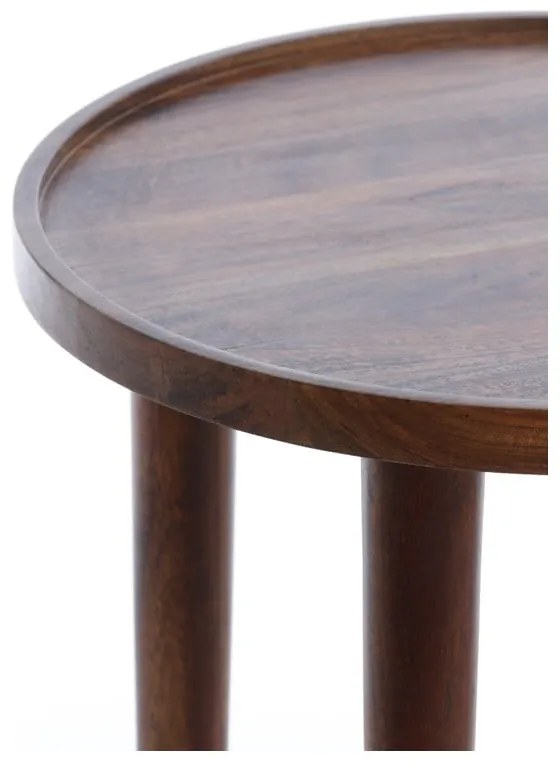 Akácfa kerek tárolóasztal ø 45 cm Qiano – Light & Living