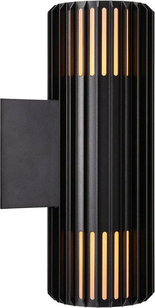 Nordlux modern skandináv kültéri fali lámpa aludra fekete nor2418121203 IP54