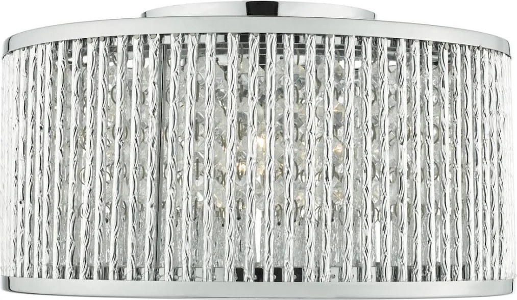 DAR LIGHTING NAN5368 NANTES Glamour Mennyezeti Lámpa Csiszolt Króm G9 IP20