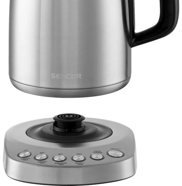 Sencor - Vízforraló hőszabályozással 1,7 l 2200W/230V rozsdamentes acél