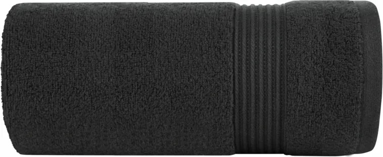 Molly törölköző 70x140 cm fekete frottír pamut 550 g/m2