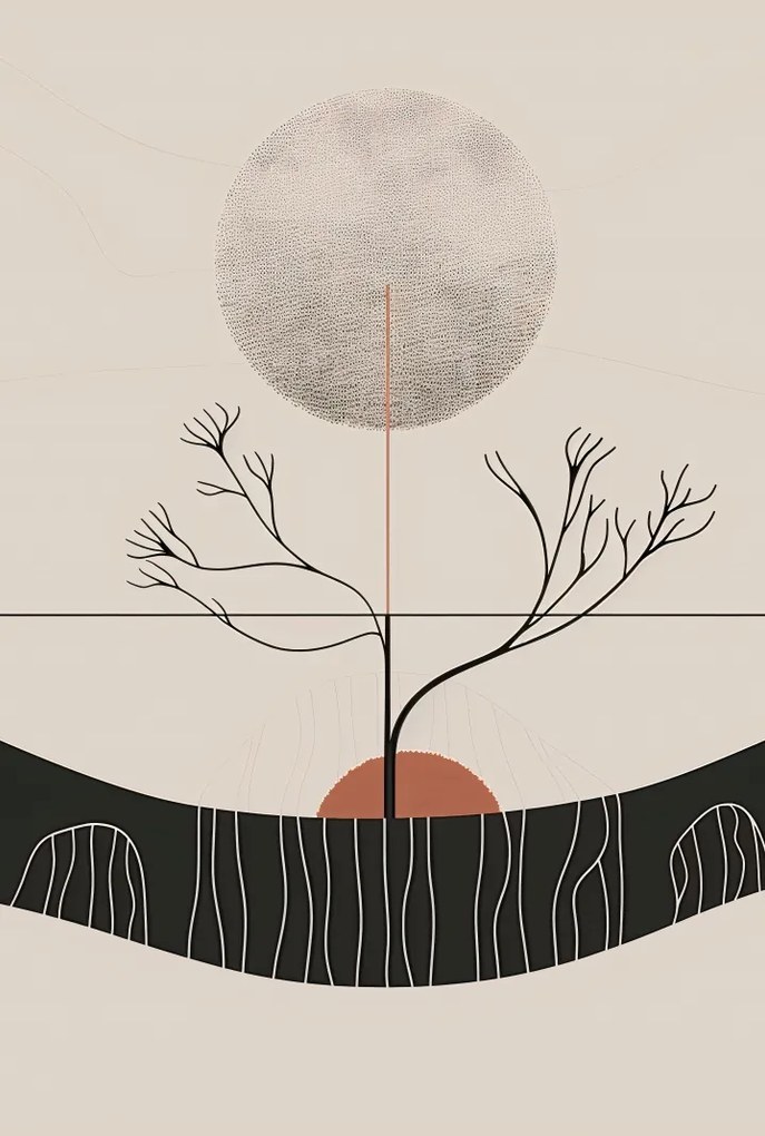 Poszter 61x90,5cm Téli Hold