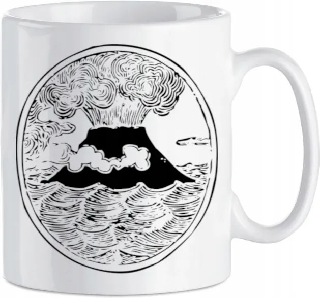 Bögre vagány nyomott mintás Vulkán Geológus 330 ml