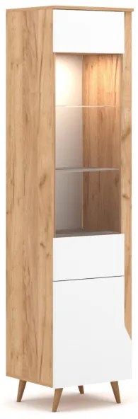 TUE WITRYNA 2D craft złoty/biały LED B 2K