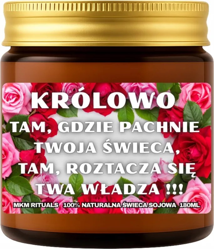 Szója illatgyertya 180 ml Királynő, ahol a gyertyád illatozik...