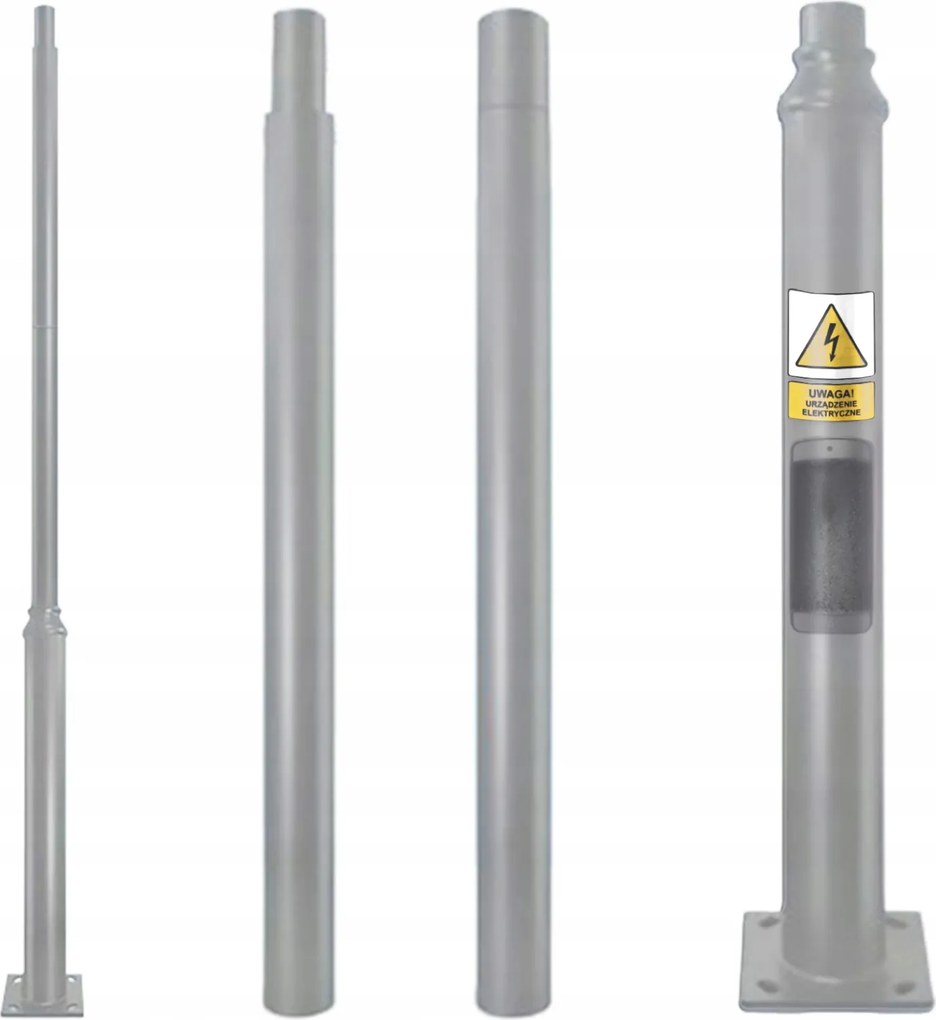 Világítóoszlop Szürke 3M árboc utcai lámpákhoz