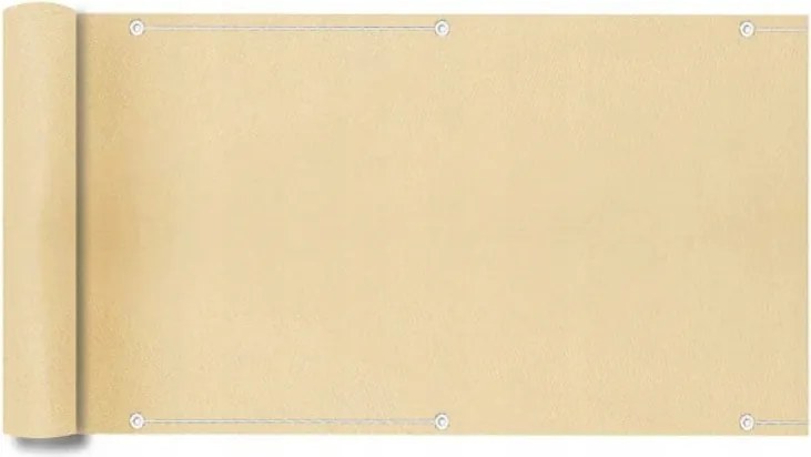Erkélyszőnyeg 75 x 300 CM Bézs Erkélyre Teraszra 160G/M2