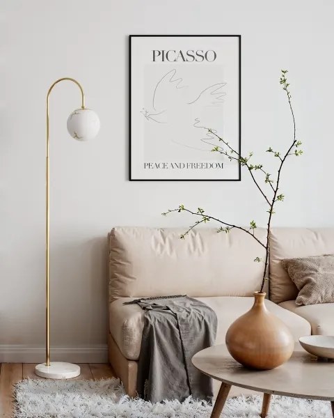 ByRydens 4101050-5000 - Állólámpa BELLAGIO 1xE27/8W/230V