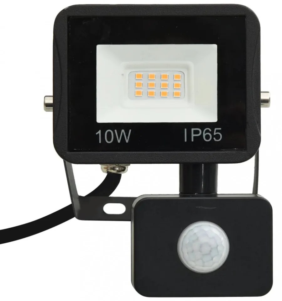 meleg fehér fényű szenzoros LED-reflektor 10 W